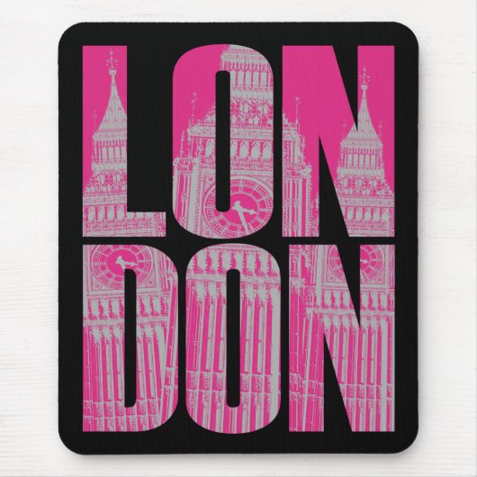 Tapis De Souris Rose Londres (Devant)