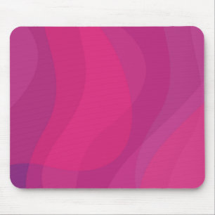 Tapis De Souris rose, moderne, cool, tendance illustration ondulée