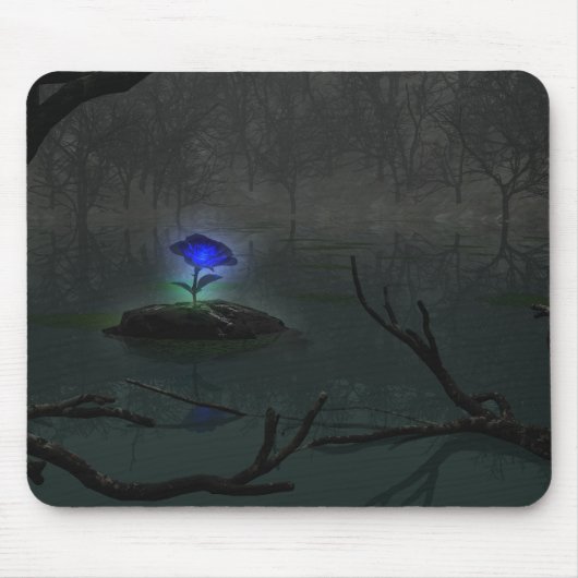 Tapis De Souris Rose Mousepad de bleu (Devant)