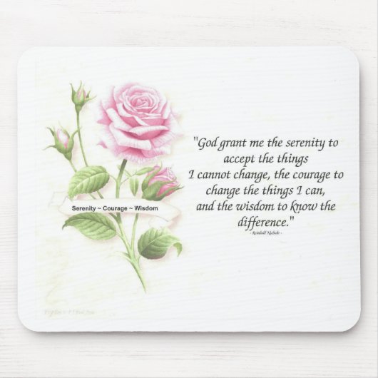 Tapis De Souris Rose Mousepad de rose de PS (Devant)