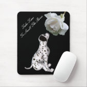 Tapis De Souris Rose Mousepad inspiré de chiot de roses d'odeur (Avec souris)