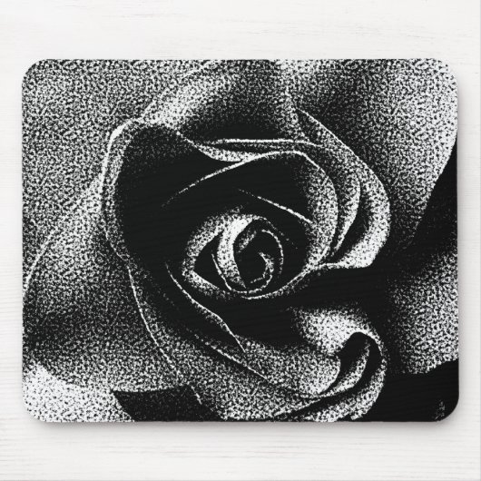 TAPIS DE SOURIS ROSE NOIR (Devant)