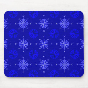 Tapis De Souris Rose Ocean Blue Compass