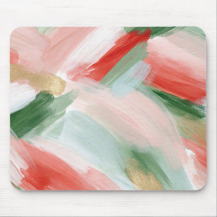 Tapis De Souris Rose Or Vert Bleu Rouge Abstrait