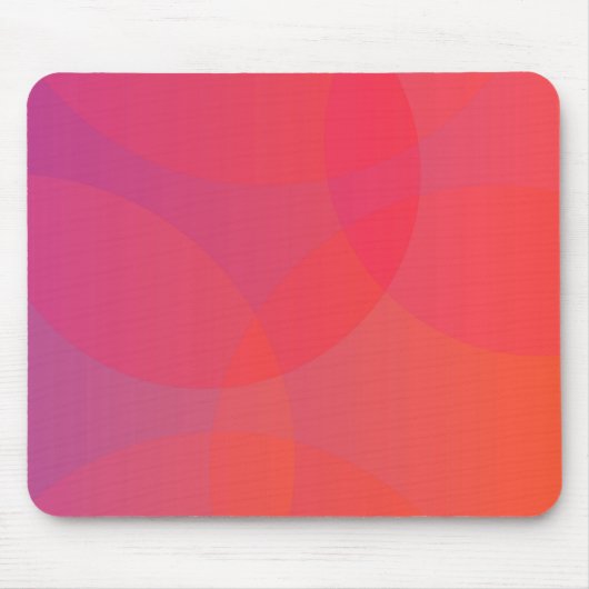 Tapis De Souris rose, orange, moderne, simple, cool, art tendance (Devant)
