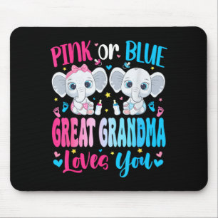 Tapis De Souris Rose ou bleu grande-mère adorée aime la révélation