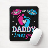 Tapis De Souris Rose ou Bleu, Papa t'aime (Avec souris)