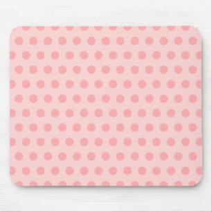 Tapis De Souris Rose pâle et points classiques