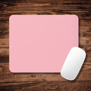 Tapis De Souris Rose Pâle Tendance Couleur Unie Élégant Classiqu