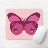 Tapis De Souris Rose papillon (Avec souris)