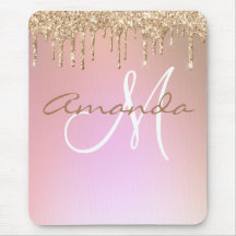 Rose Parties scintillant or  Monogramme