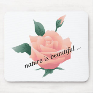 Tapis De Souris Rose (Pêche) - Belle nature