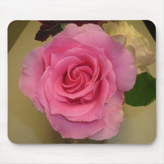 TAPIS DE SOURIS ROSE ROSE (Devant)