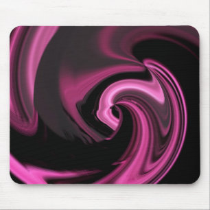 Tapis De Souris Rose rose Abstrait Coeur Mousepad