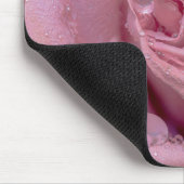Tapis De Souris Rose rose avec gouttes (Coin)