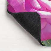 Tapis De Souris Rose rose avec une feuille de souris d'abeilles (Coin)