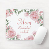 Tapis De Souris Rose rose maman (Avec souris)