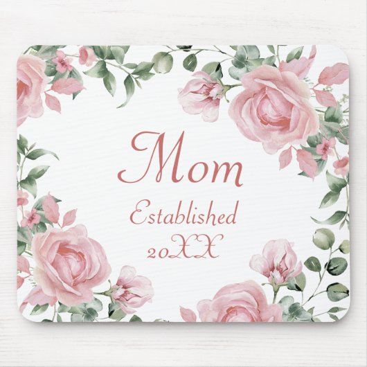 Tapis De Souris Rose rose maman (Devant)