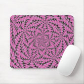 Tapis De Souris Rose rose, Mousepad (Avec souris)