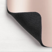 Tapis De Souris Rose rose rose pâle Ballet Or Blush Metallic (Coin)