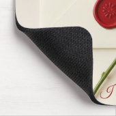 Tapis De Souris Rose rose sur la papeterie Mariage ivoire (Coin)