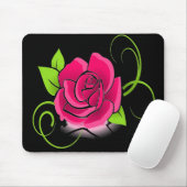 Tapis De Souris Rose rose vif (Avec souris)