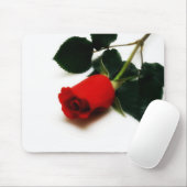 Tapis De Souris Rose rouge (Avec souris)