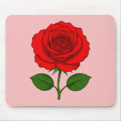 Tapis de souris Rose Rouge (Devant)