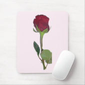 Tapis De Souris Rose rouge (Avec souris)
