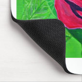 Tapis De Souris Rose rouge (Coin)
