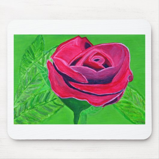 Tapis De Souris Rose rouge (Devant)
