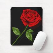 Tapis De Souris Rose rouge 2 Mousepad (Avec souris)