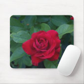 Tapis De Souris Rose rouge de près (Avec souris)