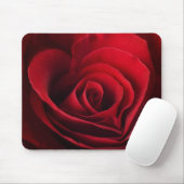 Tapis De Souris Rose rouge de Valentine (Avec souris)