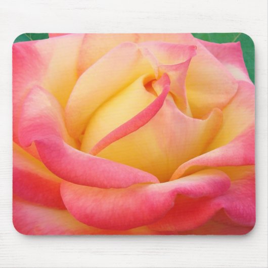 Tapis De Souris Rose rouge et jaune Mousepad (Devant)