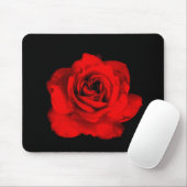 Tapis De Souris Rose rouge Mousepad (Avec souris)