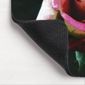 Tapis De Souris Rose rouge peinte à l'huile (Coin)