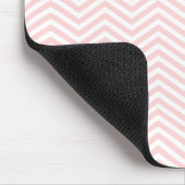 Tapis De Souris Rose saumoné Chevron (Coin)