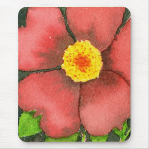 Tapis De Souris "Rose sauvage" Floral Mousepad