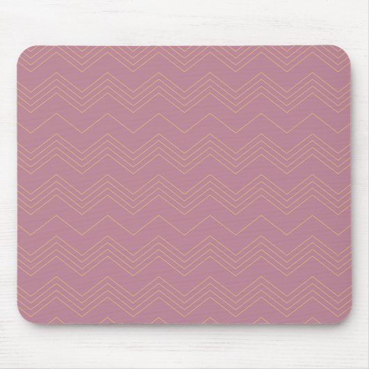 Tapis De Souris Rose, simple, moderne, cool, motif en zigzag tenda (Devant)