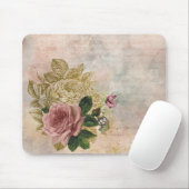 Tapis De Souris Rose Steampunk | Pink and Gold Sophisticated (Avec souris)