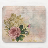 Tapis De Souris Rose Steampunk | Pink and Gold Sophisticated (Devant)