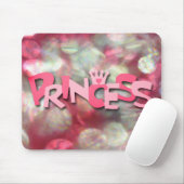 Tapis De Souris Rose Tendance Princesse Bokeh (Avec souris)