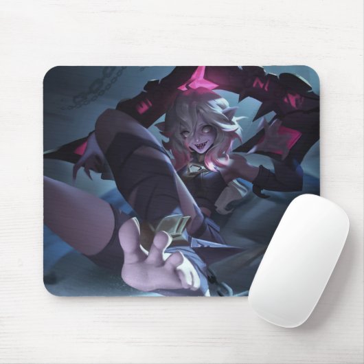 Tapis De Souris Rose Thorn Gaming Mousepad | Petit monstre Fury (Avec souris)