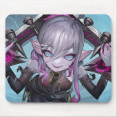 Tapis De Souris Rose Thorn Gaming Mousepad | Petit monstre Fury (Devant)