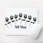 TAPIS DE SOURIS ROSE TOUTE LA JOURNÉE (Avec souris)