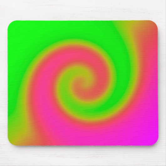 Tapis De Souris Rose vert torse (Devant)