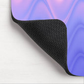 Tapis De Souris Rose Violet Abstrait Ondulé (Coin)
