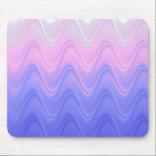 Tapis De Souris Rose Violet Abstrait Ondulé
