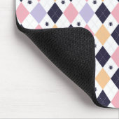 Tapis De Souris Rose violet diamant avec araignée (Coin)